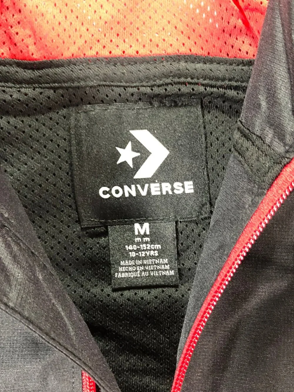 Converse Boys Camo Colorblock Windbreaker Jacket - Size M (10-12 Years) New NWT
